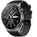 Produktbild LvBu Armband Kompatibel Für Huawei Watch GT 2 Pro, Leder Silikon Classic Ersatz Uhrenarmband Für Huawei Watch GT2 Pro Smartwatch (schwarz)