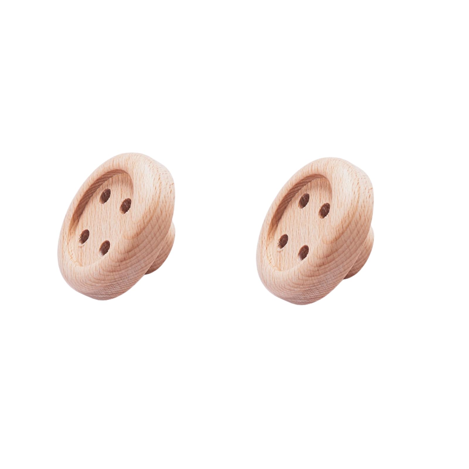 ITTRUH Round Wood Drawer Knobs,Dresser Button Wardrobe Handle
