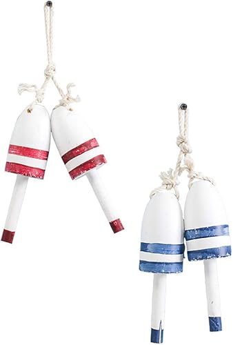 VOSAREA Colgante flotante con forma de bobber, colgante de madera, colgante retro para colgar en el hogar, decoración colgante de pared con forma de