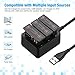 Powerextra Battery Charger Kit Compatible with DJI OSMO 3X Battery and 3-Channel Rapid Charger for DJI OSMO Action Camera