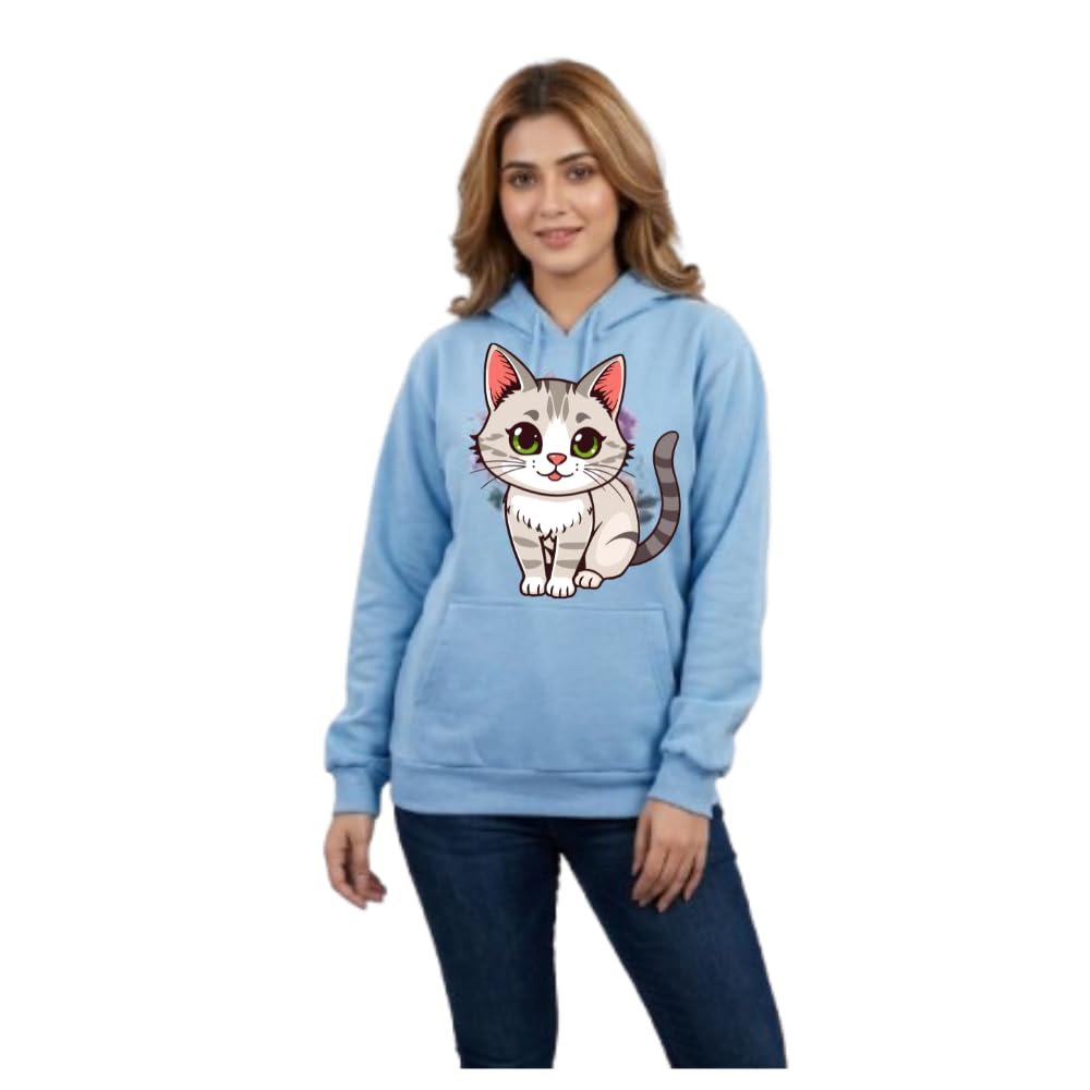 Ladies Premium Hooded Sweatshirt | Drawstring Hood, Kangaroo Pocket, Ribbed Hem | Regular Fit-image-40