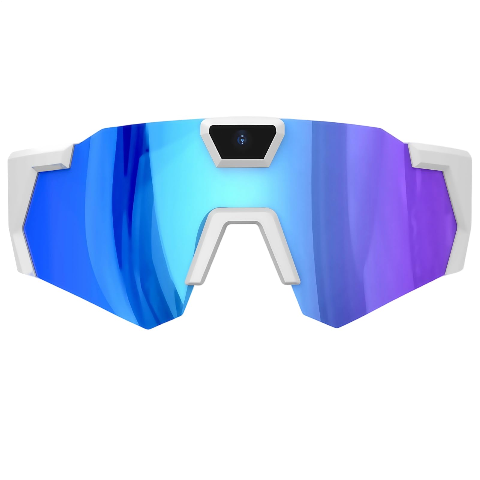 Lunettes De Caméra 1080P pour Le Cyclisme, Lunettes De Soleil avec Caméra, Audio Et Vidéo, pour Cyclistes, Snowboarders, Randonneurs, Vloggers, Course, Ski, Camping, Pêche