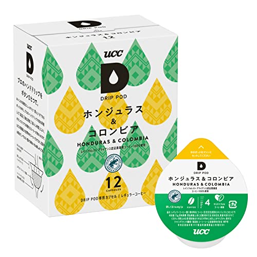 UCC(上島珈琲) UCC DRIP POD ドリップポッド カプセル ホンジュラス&コロンビア 12個入×12箱セット(144個) DPHC002