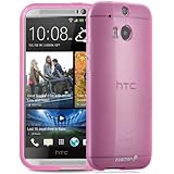 Fosmon DURA-CANDY Glossy slim-Fit Case Flexible Cover for HTC One M8 (2014) - Retail Packaging (Pink)