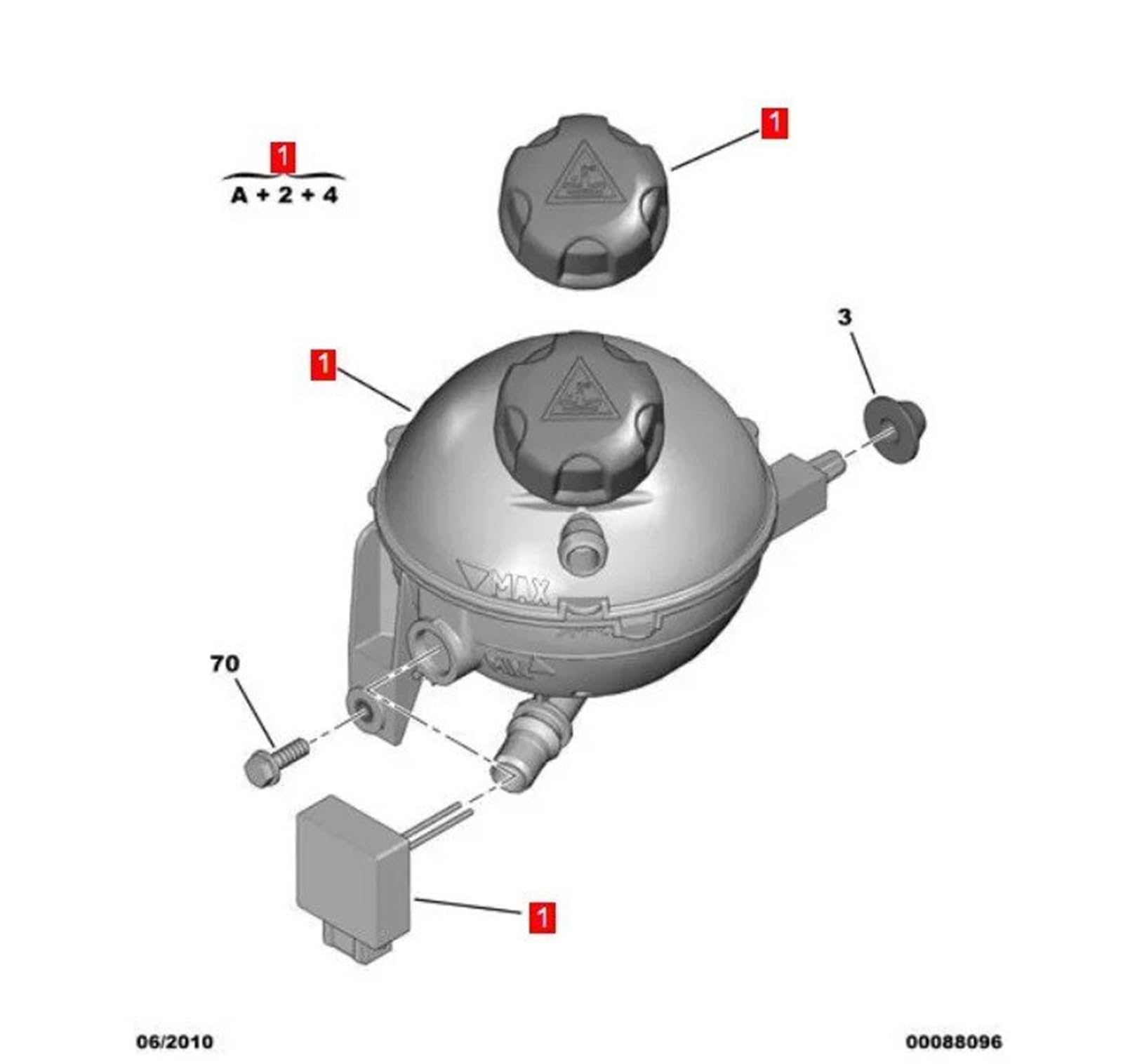 Vaschette Liquido Per Citroen Per C4 Per C4 L 130381 Bollitore Antigelo Sub Bollitore Scatola Di Espansione Kettl Serbatoio Di Degasaggio Motore Vaschetta Refrigerante