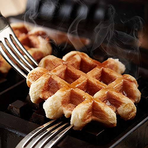 TAMUME Doppelzimmer Waffeleisen Doppel Herd für Waffeleisen Belgische Waffeln Antihaft-Beschichtung für Feuer Waffeln am… – Bild 5