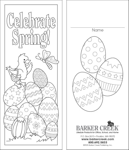 Marque-pages Barker Creek Celebrate Spring lot de papeterie pour lecture
