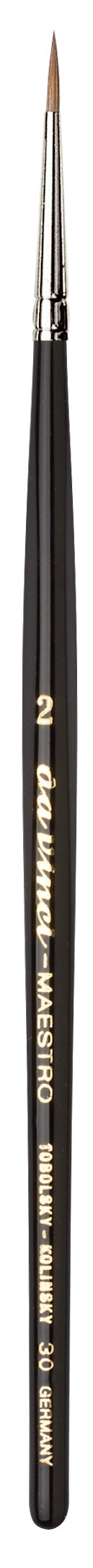 da Vinci Watercolor Series 30 Maestro Paint Brush, Round Kolinsky Red Sable, Size 2 (30-2)