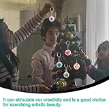 12Pcs Round Resin Keychain Mold Set with Key Rings - Silicone Pendant Hanging and Ornaments Jewelry Making Molds for DIY Small Crafts and Epoxy Casting - Image 5