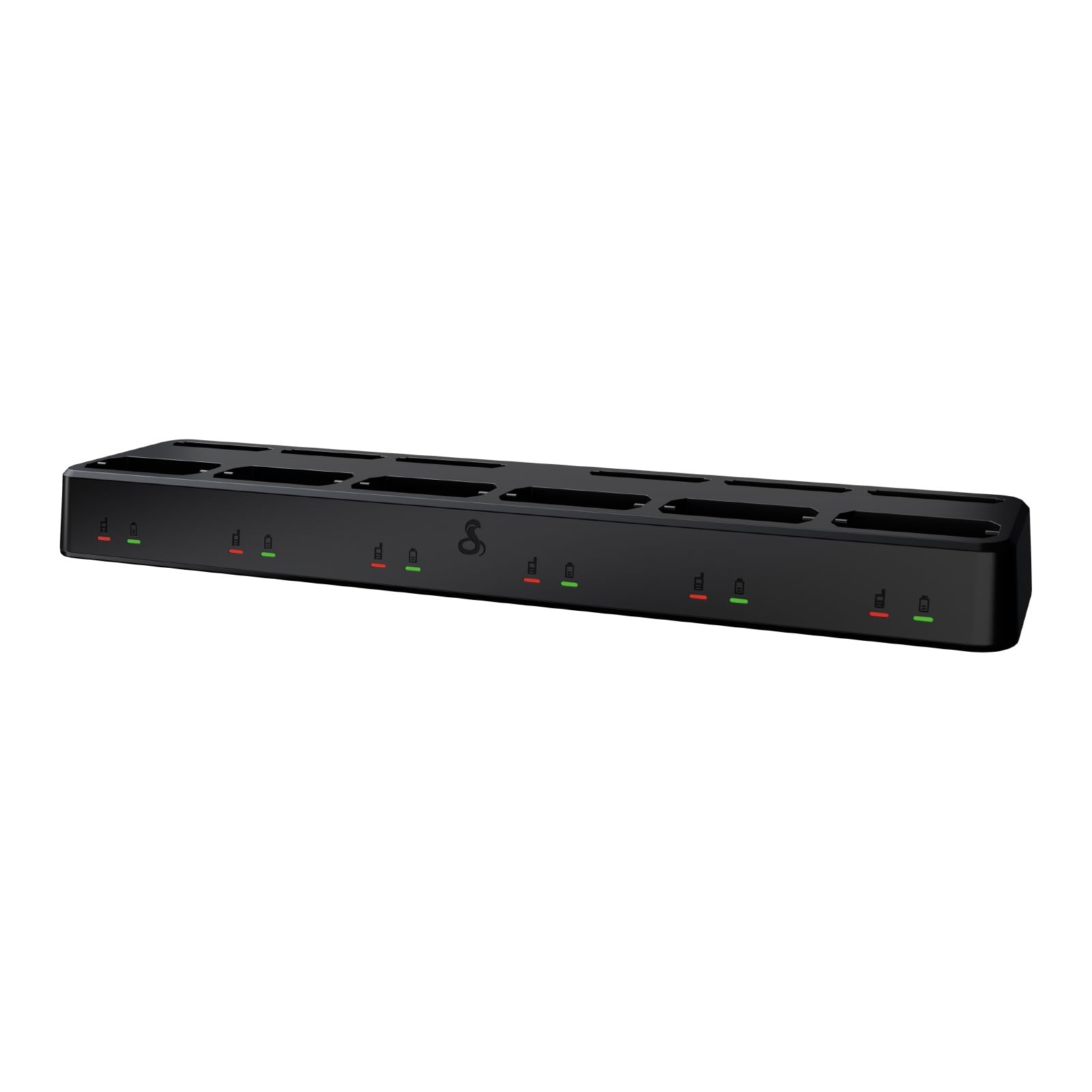 Cobra 6-Unit Dock Charger for Performa 400/450 Business Two Way Radios with Space for 6 Radios and 6 Batteries – Convenient Charging Station for Teams