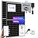 Produktbild KLARBEIT Balkonkraftwerk 830w komplett Steckdose - Set mit 2x Solarpanel 415W ALL BLACK Wechselrichter 800w 5m Schuko Balkon Solaranlage Photovoltaik Komplettanlage