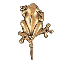 Indian Shelf Frog Kids Animals Vintage Wall Hooks for Hanging Coats Gold Decorative Hooks for Bathroom Brass Key Holder for Wall Coat Rack Wall Mount Backpack Home Essentials