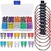 Produktbild AutoEC 100 Stück Sicherungen Kfz, 12v Sicherung 16 AWG, Autosicherungen Set(2A/3A/5A/7A/5A/10A/15A/20A/25A/30A/35A/40A) für Austausch von Standard Auto Sicherungen