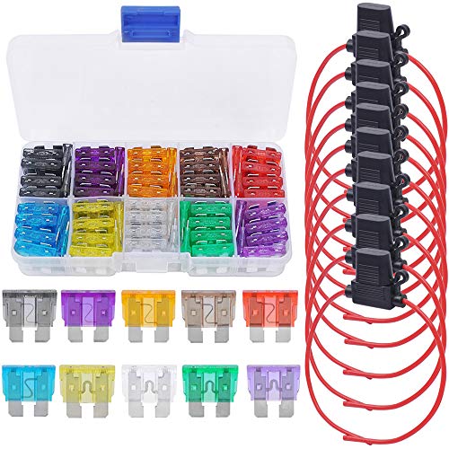 eFuncar Assorted Replacement Standard Blade Fuse Kit for Car Auto Truck SUV, 2A