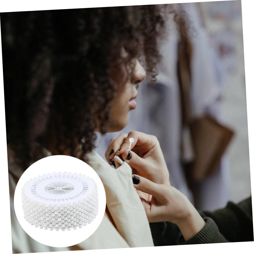 Alfileres con Cabeza de Imitación de Perla, 480 Piezas de 3 Mm | Acero Resistente al Óxido y Plástico, para Manualidades y Fiesta, Presentación en Pack de 480 Unidades