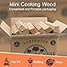 Pizza Oven Wood - Kiln-Dried Oak Wood for Pizza Ovens, 6-Inch Barkless Logs, Ideal for Ooni, Gozney, Solo Stove, and Other Wood-Fired Pizza Ovens, Grills, and Smokers - Approx. 12 lbs