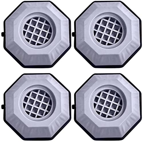 Image of Boniry Anti Vibration Pads for Washing Machine Washing Machine Feet Shock Absorber Noise Cancelling Washer Support, Heightening Pads with Suction (Pack of 4)