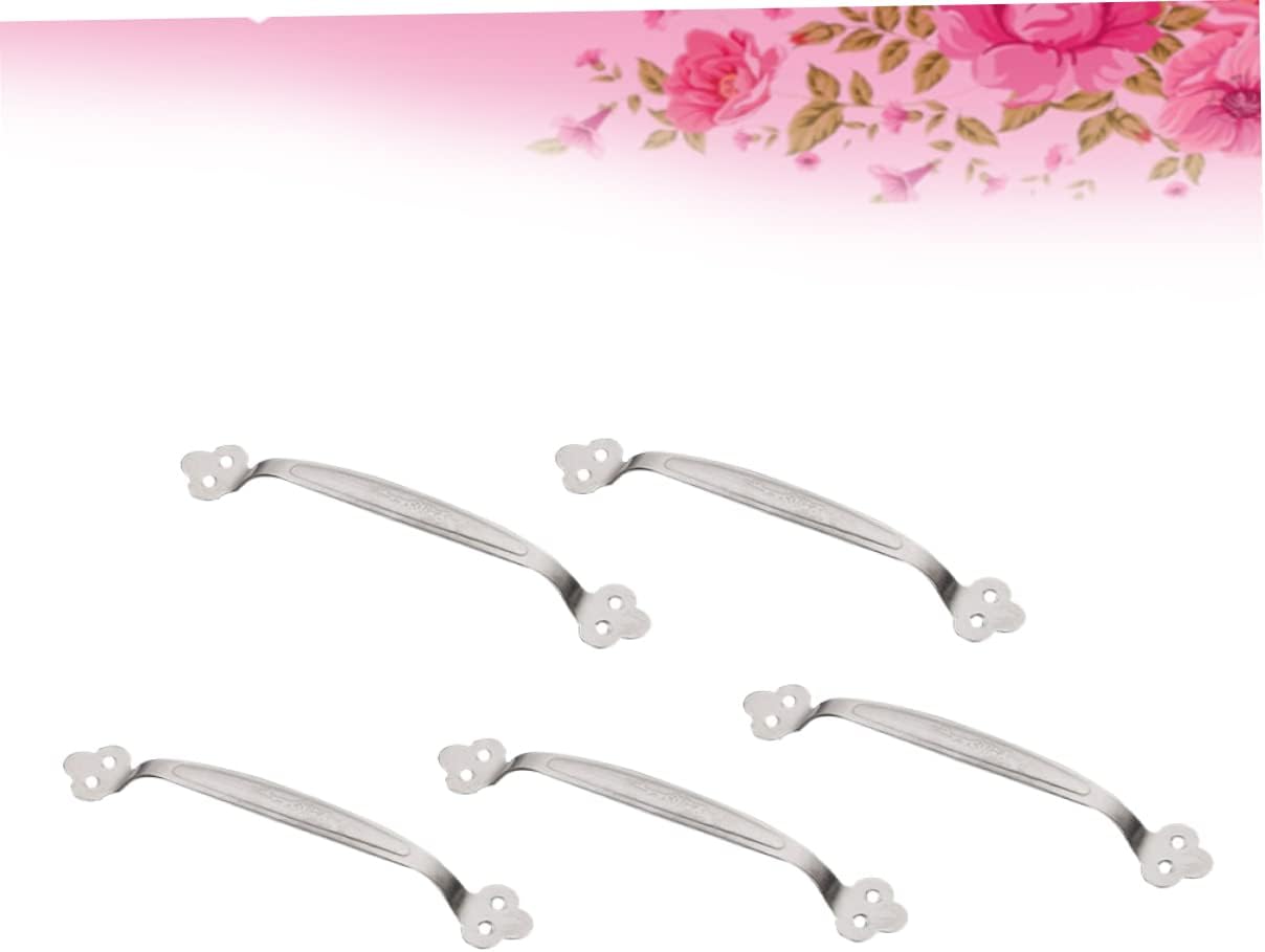 ORFOFE 5pcs Stainless Steel Plum Blossom Handle Grab Bars for Bathroom Safety Hand Rail Support Assist
