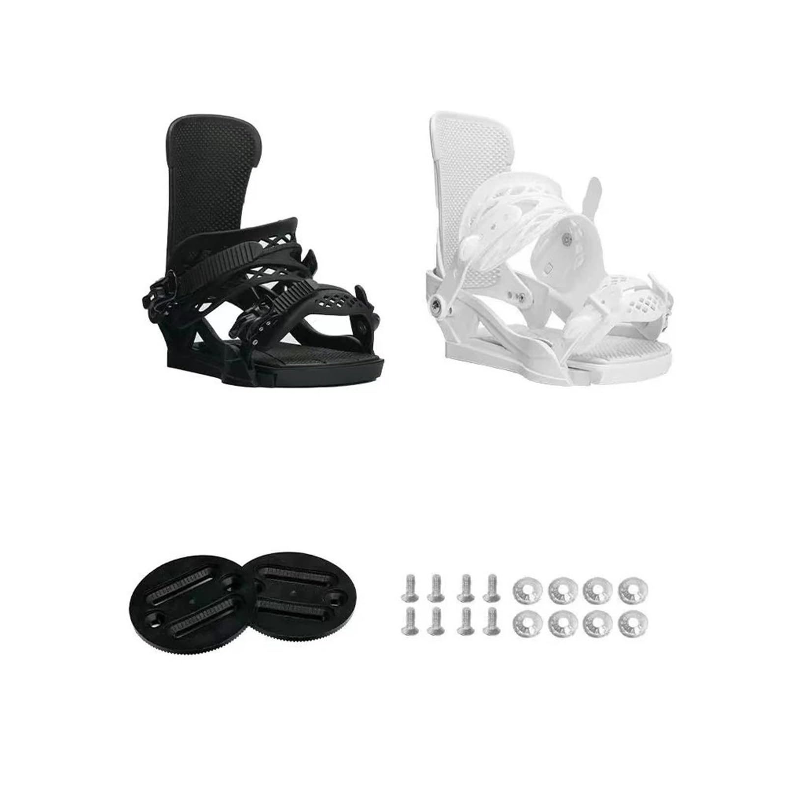 Fijaciones Snowboard Fijaciones de Snowboard envueltas Totalmente Ajustables 3D Base cómoda y Que Absorbe los Golpes Universal