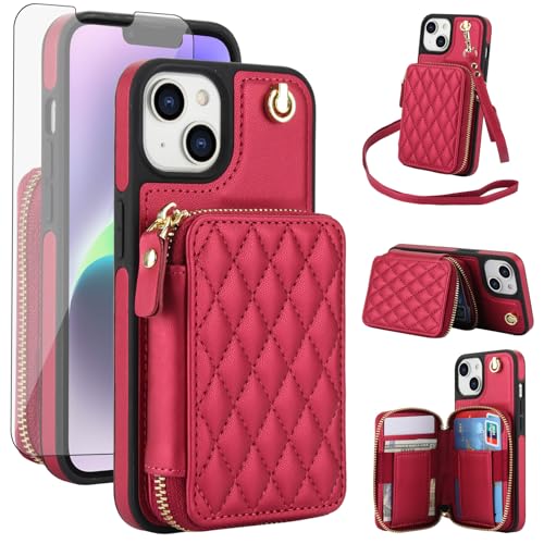 Coque iPhone 15 blocage RFID et étui portefeuille avec béquille