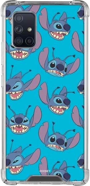 Skinit Clear Phone Case Compatible with Galaxy A71 5G - Officially Licensed Disney Lilo and Stitch Personalities Moods Design
