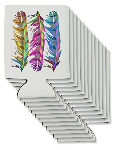 TooLoud Magic Feathers Can/Bottle Insulator Coolers - 12 Pieces