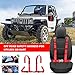 Yakitoko Universal Red 4-Point Racing Safety Harness Set for ATV, UTV, Go Kart, Buggy, Racing Car 2 Inch Webbing