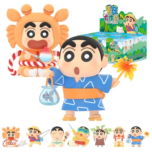 TOP TOY クレヨンしんちゃん (Crayon Shin-chan) "サマー大作戦" シリーズ【アソートボックス 6ピース】ガチャガチャ ブラインド ボックス フィギュア プラモデル プレミアム おもちゃ PVC ソフビ しんのすけ キャラクター 誕