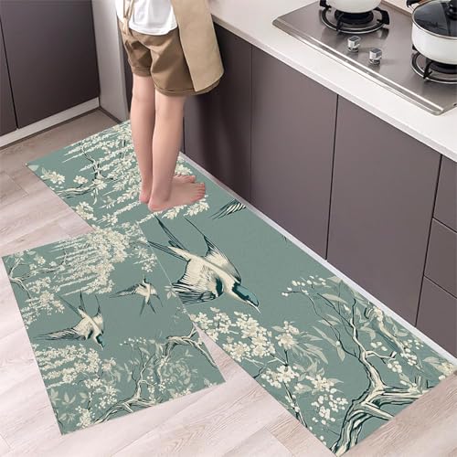 Tapis d'entrée absorbant contre les glissades : set de sol lavable