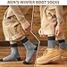 MOSOTECH Thermosocken Herren 5 Paar, Warme Dicke Wintersocken für Männer, Kuschelige Crew Socken mit Vollfrottee Innen, Thermo Outdoor Wandersocken, Größe 39-45