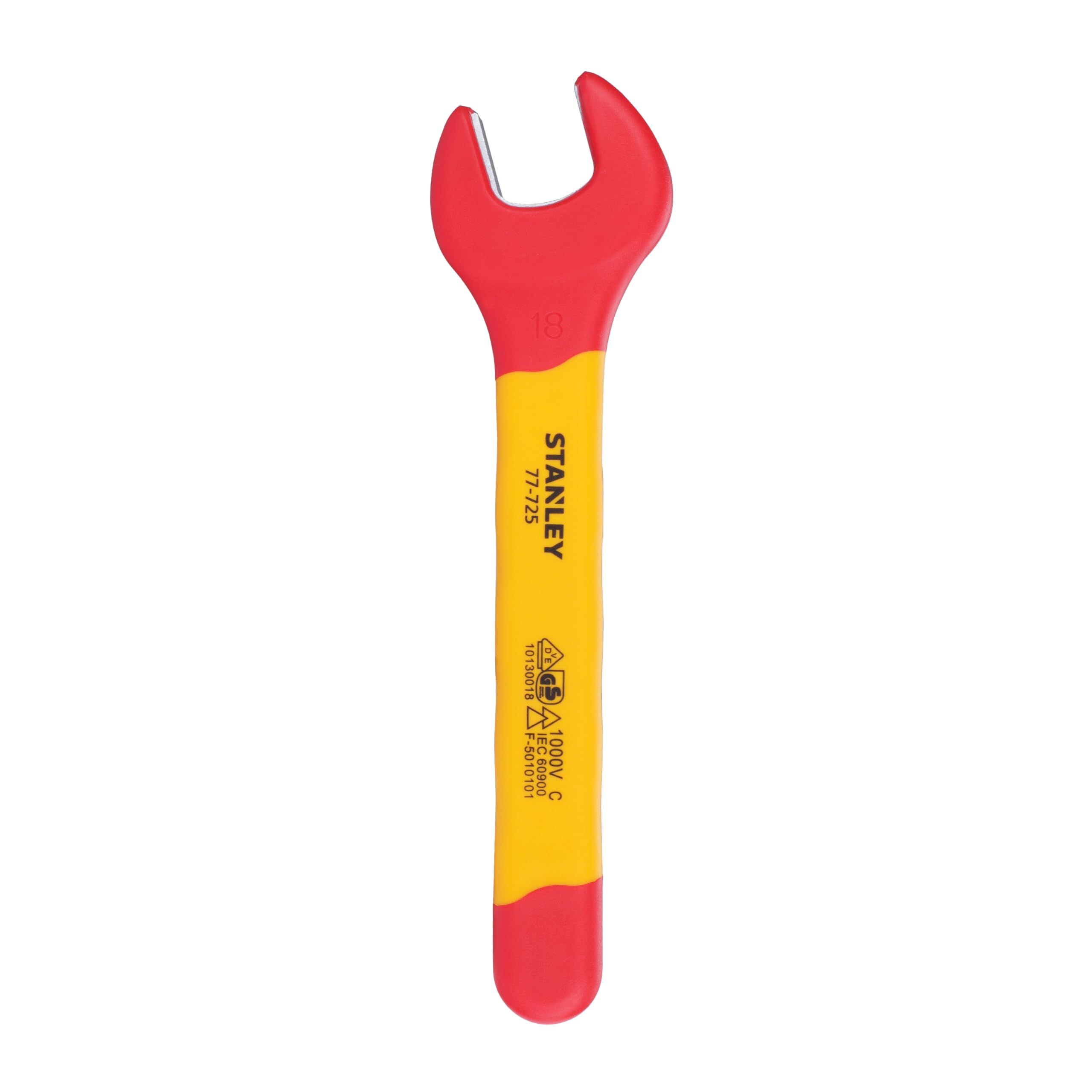 STANLEY STMT77725-23B VDE Insulated Open End Wrench 18mm, Ideal For Repair Of Electric Vehicles, Red and Yellow (B0DBLJLPJX) Amazon Price History, Amazon Price Tracker