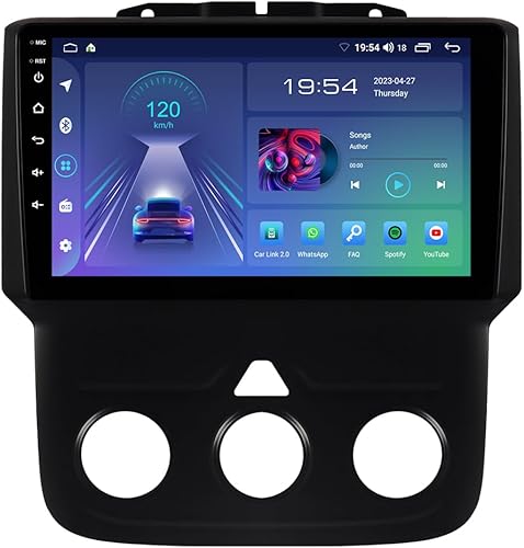 ASURE 9 inch Carplay & Android Auto Stereo Receiver for Dodge Ram 1500 2500 3500 Pickup 2013-2018 Cars with Manual AC,4 Core 2G+32G Android Car