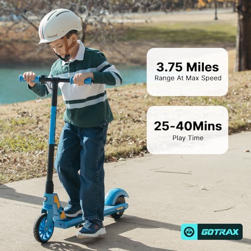 Gotrax Electric Scooter for Kids 6-12, Max 3.75 Mile & 7.5Mph,Thumb Control - image 4