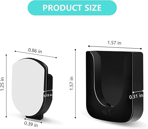 Miniatura 6 de 6-Piece Magnetic Remote Control Holder Wall Mount - Self Adhesive Suitable for Tv Backside as Well as Tv Fan and Air Conditioner Remote Controls