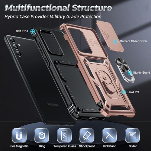 Coque Galaxy A13 antichoc de qualité militaire avec anneau - 2
