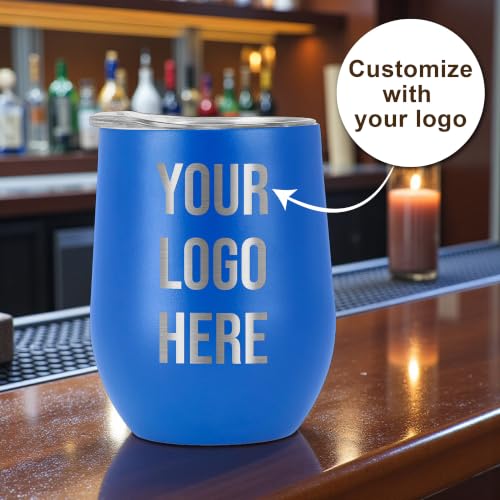 Image of Custom Logo 12 oz Tumblers, Engraved Corporate Gift Stainless Steel Cup