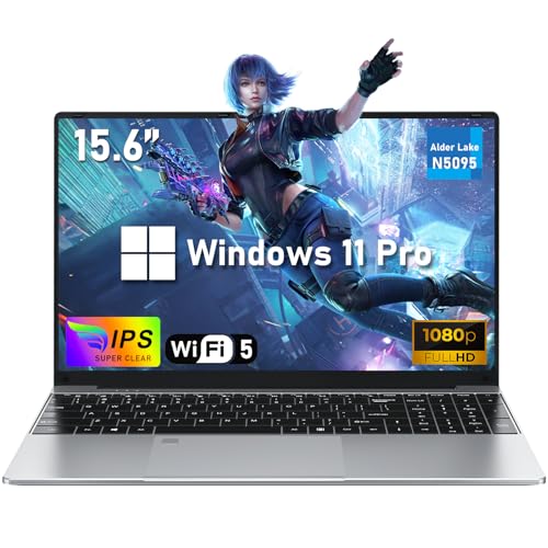 NIAKUN 15,6 Pouces Laptop Ordinateur Portable pour étudiants, Notebook 16GB RAM 1TB SSD N5095 Processeur (jusqu'à 2,9 GHz) Pc Portable, Clavier Rétroéclairé, 1920 x 1080 P, 6000mAh, TF Card