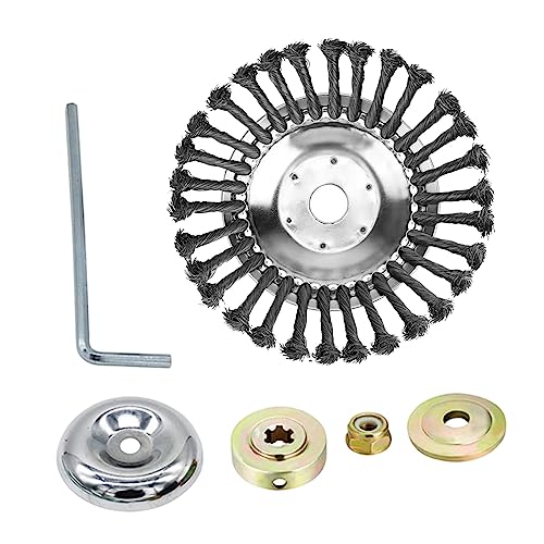 Generic Wire Trimmer Blade Steel Wire Wheel Garden Brush Lawn Mower Cutter Blade Trimmer Metal Blades Trimmer Head Garden Grass Trimmer Head and Lawnmower Blade Adapter(8 Inch) (B0CYQZKBRT) Amazon Price History, Amazon Price Tracker