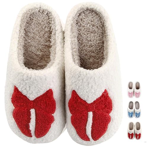Image of Cherry Slippers for Women Men Fruit Shoes Cute Memory Foam Soft Winter Warm Indoor Outdoor Slippers