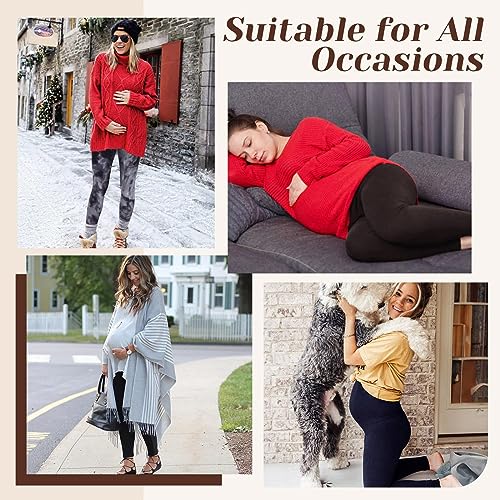 MRAFDGFB Leggings femininas para gestantes, acima da barriga, sem costura, para treino de gravidez,