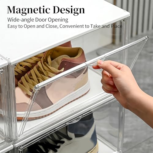 Caja de zapatos antipolvo con luz para proteger colecciones de calzado 5