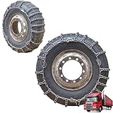 9mm Set of 2 Heavy Duty Snow Chains for Suvs and Cars Skid Traction Chains High Strength Manganese Emergency Use for Tire Reliable in Ice 295/70R22.5 2pcs 315/80R22.5