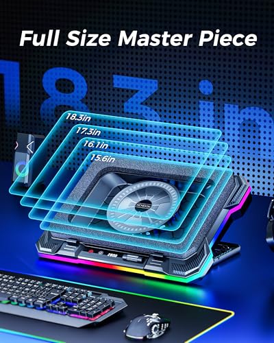 Base enfriadora AICHESON 003 Blue y K1 12V para laptop miniatura 4