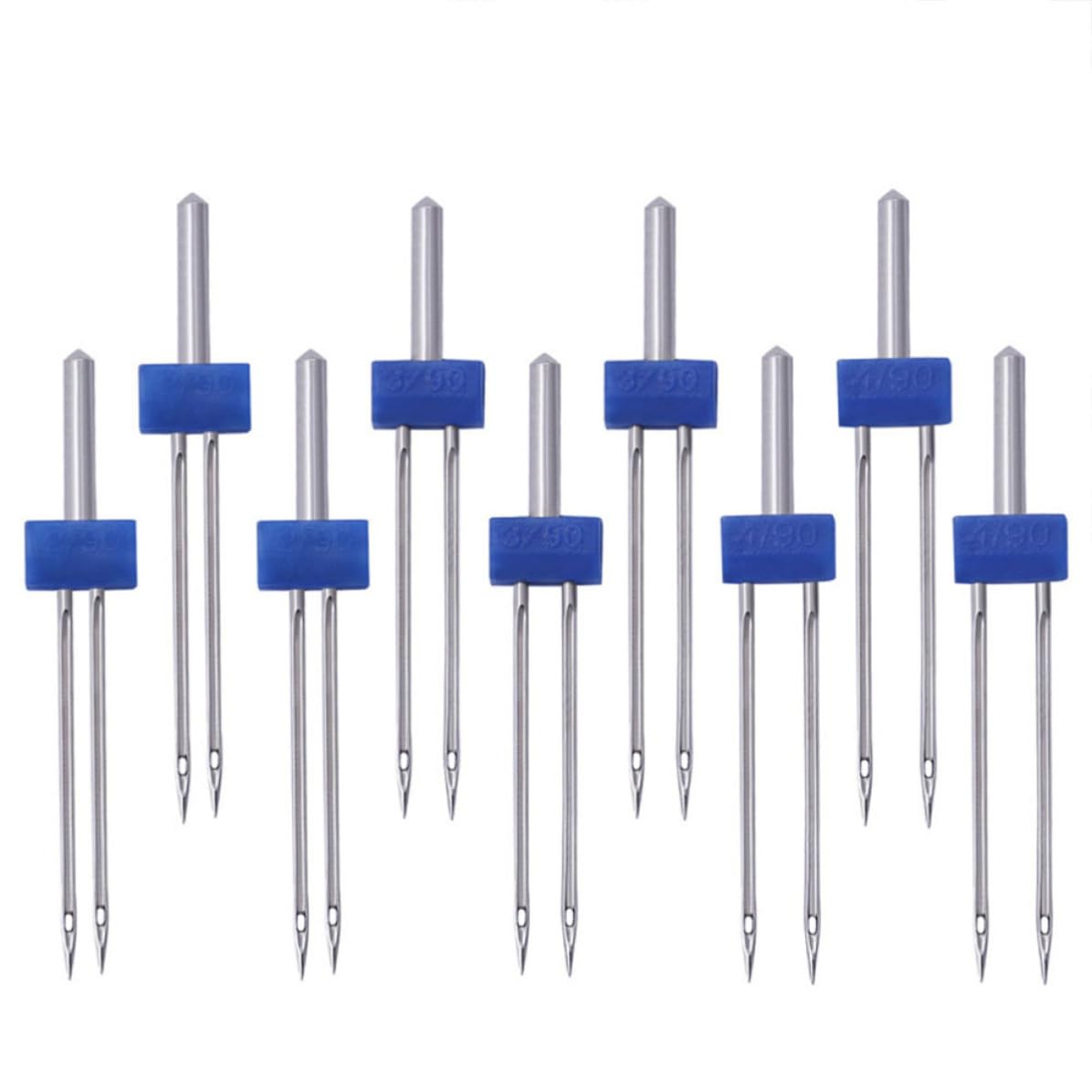 ARTIBETTER 100 Stück Nähdoppelnadel aus Metall 3mm C01 005 00171 Blau für Nähmaschinen Zwillingsnadeln für Strickwaren