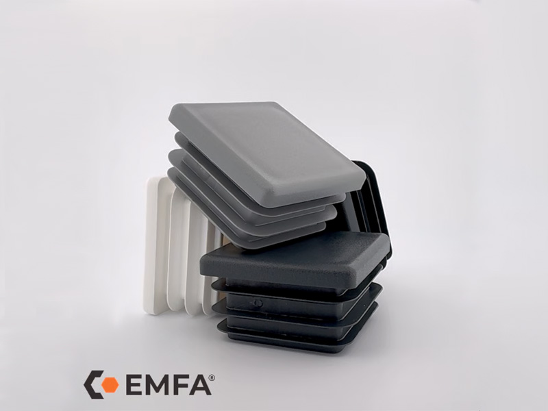 Tappo Con Spirale Per Tubo Quadrato - ISC Plastic Parts