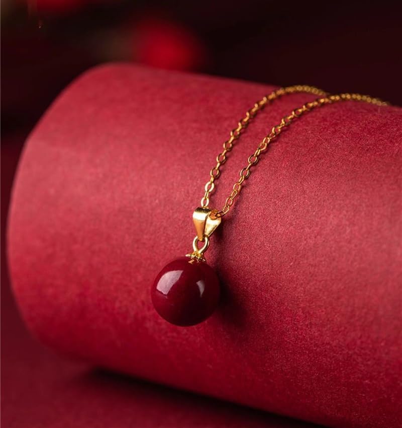 Mnyixsi Fashion Lucky Gemstone Beads Necklace for Women, Handmade Hypoallergenic Dainty Birthstone Good Luck Wealth Jewelry Gift, Simple Design Promise Statement Natural Gem Necklace Style 2 - Image 4