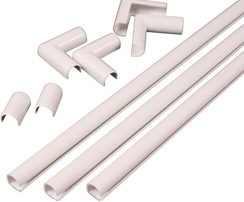 Kit de cubrecable canal 1 por 2 unidades C110 Wiremold color blanco C110