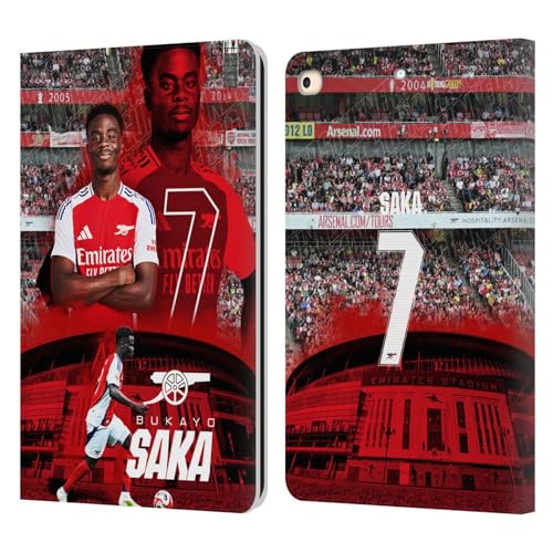 Étui iPad 9.7 Arsenal FC Bukayo Saka Évitez les Rayures d'Écran avec cette Housse Cuir Antichoc