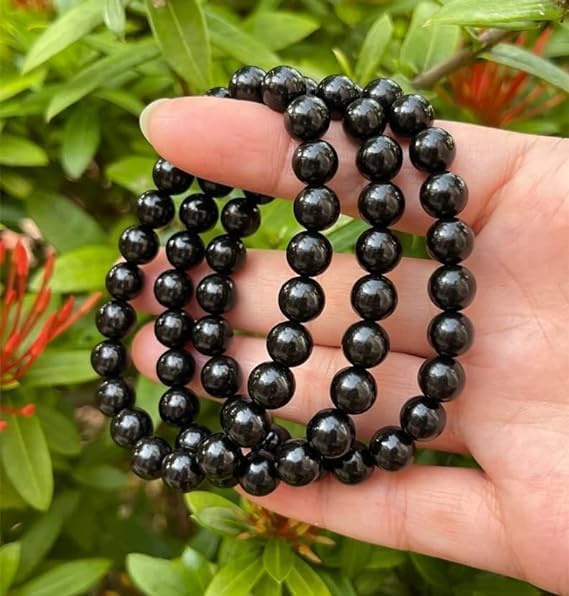 Zenkeeper About 180 Pcs Black Obsidian Beads for Jewelry Making 4 MM Black Obsidian Gemstones Loose Stone Beads - Image 4