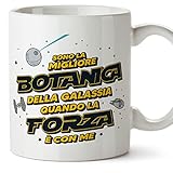  Mugffins Tassen/Becher mit Spruch für BOTANIKERIN - Auf Italienisch - Miglior Della Galassia Quando Forza È con Me - 11 oz / 330 ml - Lustiges Geschenk Mitarbeiter